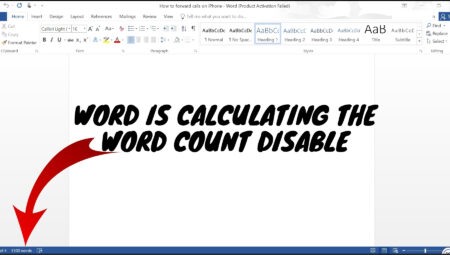 “Word, Kelime Sayısını Hesaplıyor” Nasıl Devre Dışı Bırakılır [2024]